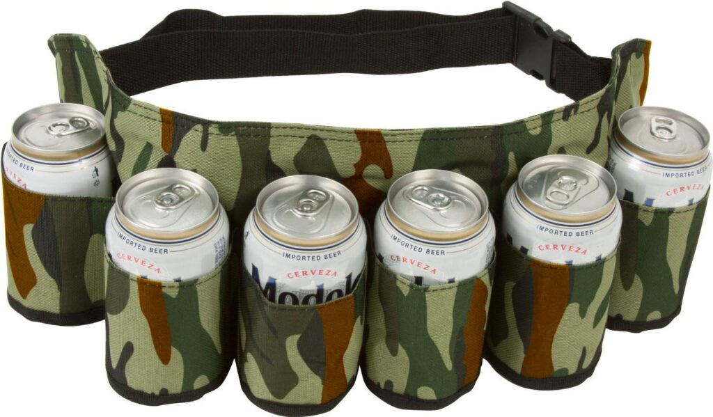 Beer  Soda Can Holster Belt 6 Pack