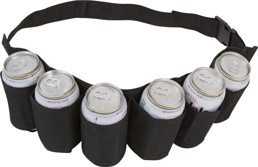 Beer  Soda Can Holster Belt 6 Pack