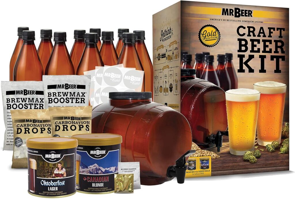 Craft Beer Making Kit 4 Gallon Complete DIY Home Brew Set Everything Included, Bottles, Refills Brew in 30 Minutes