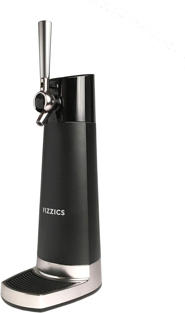 FIZZICS - DraftPour Beer Dispenser - Converts Any Can or Bottle Into a Nitro-Style Draft, Gift for Men and Beer Enthusiast, Beer Tap Draft Machine - Carbon