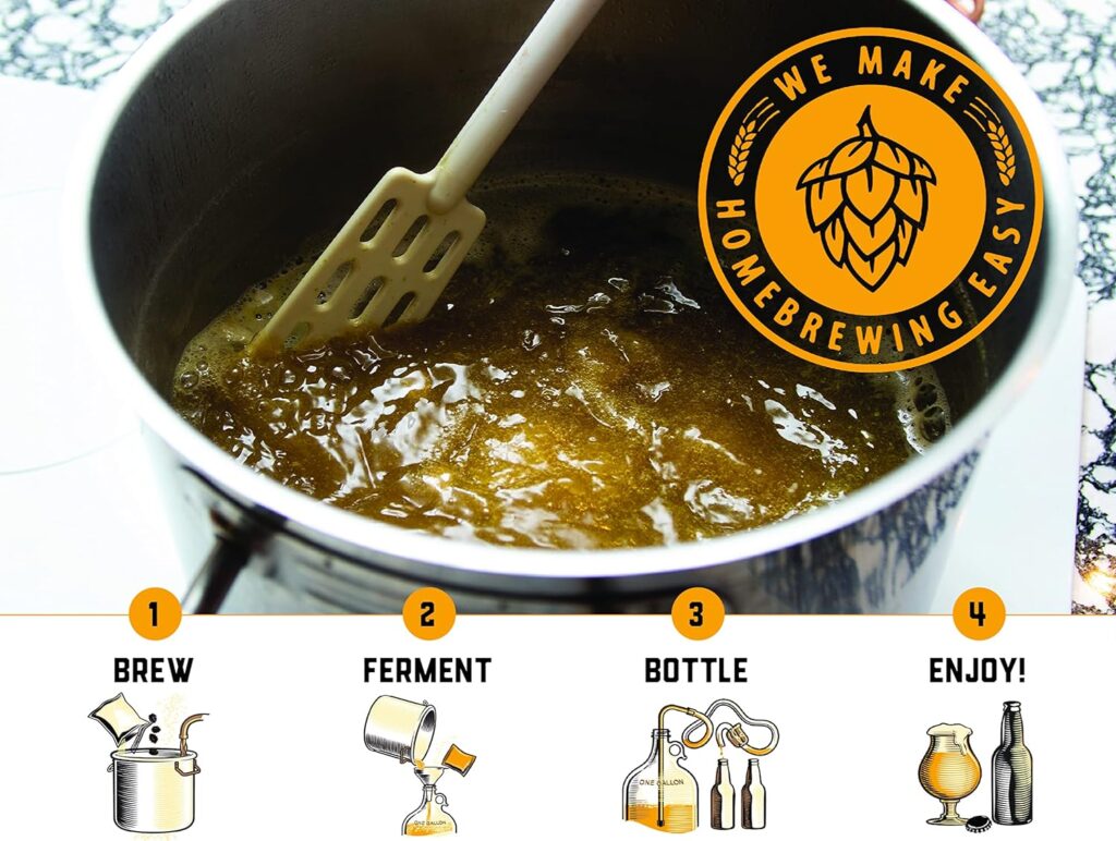 Hefeweizen - Beer Making Kit - Make Your Own Craft Beer - Complete Equipment and Supplies - Starter Home Brewing Kit - 1 Gallon