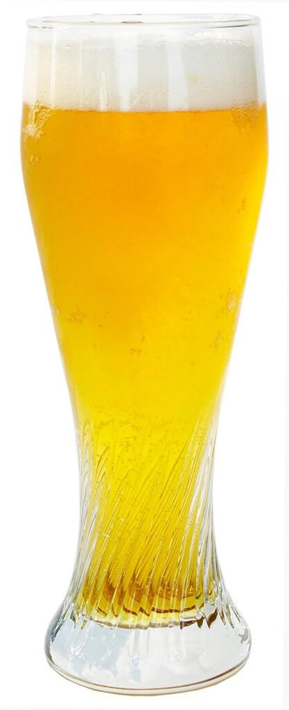North Mountain Supply Cyclone Wheat Beer Glasses - Great for All Wheat Beers - 23 Ounces - Set of 2