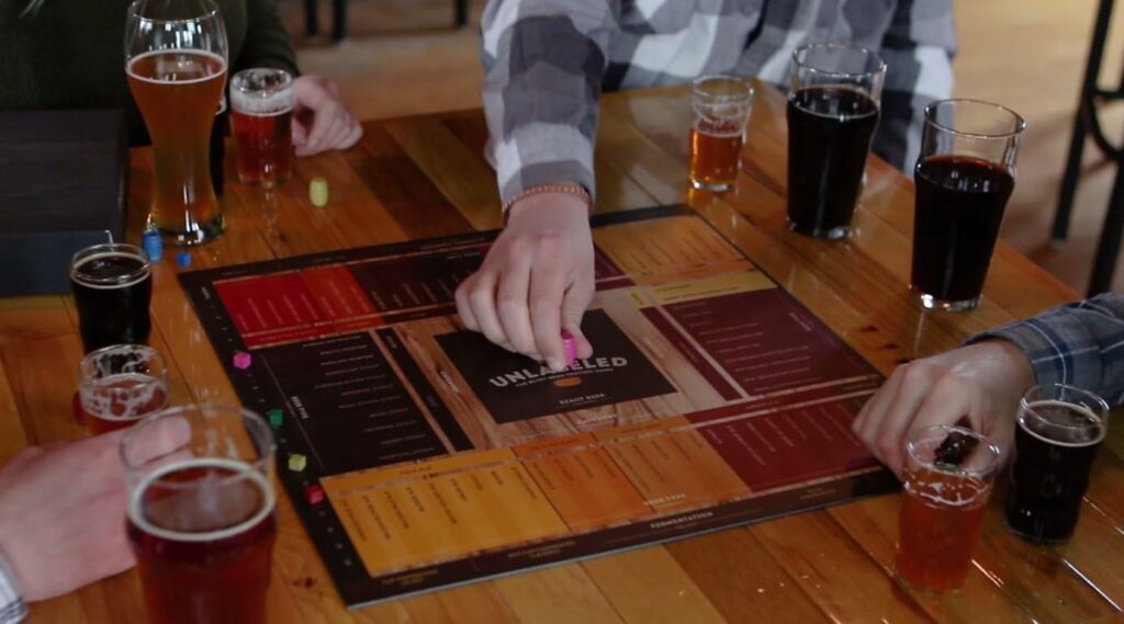 The Blind Beer Tasting Board Game: Put Your Taste Buds to The Test and Play at Home or at The bar!